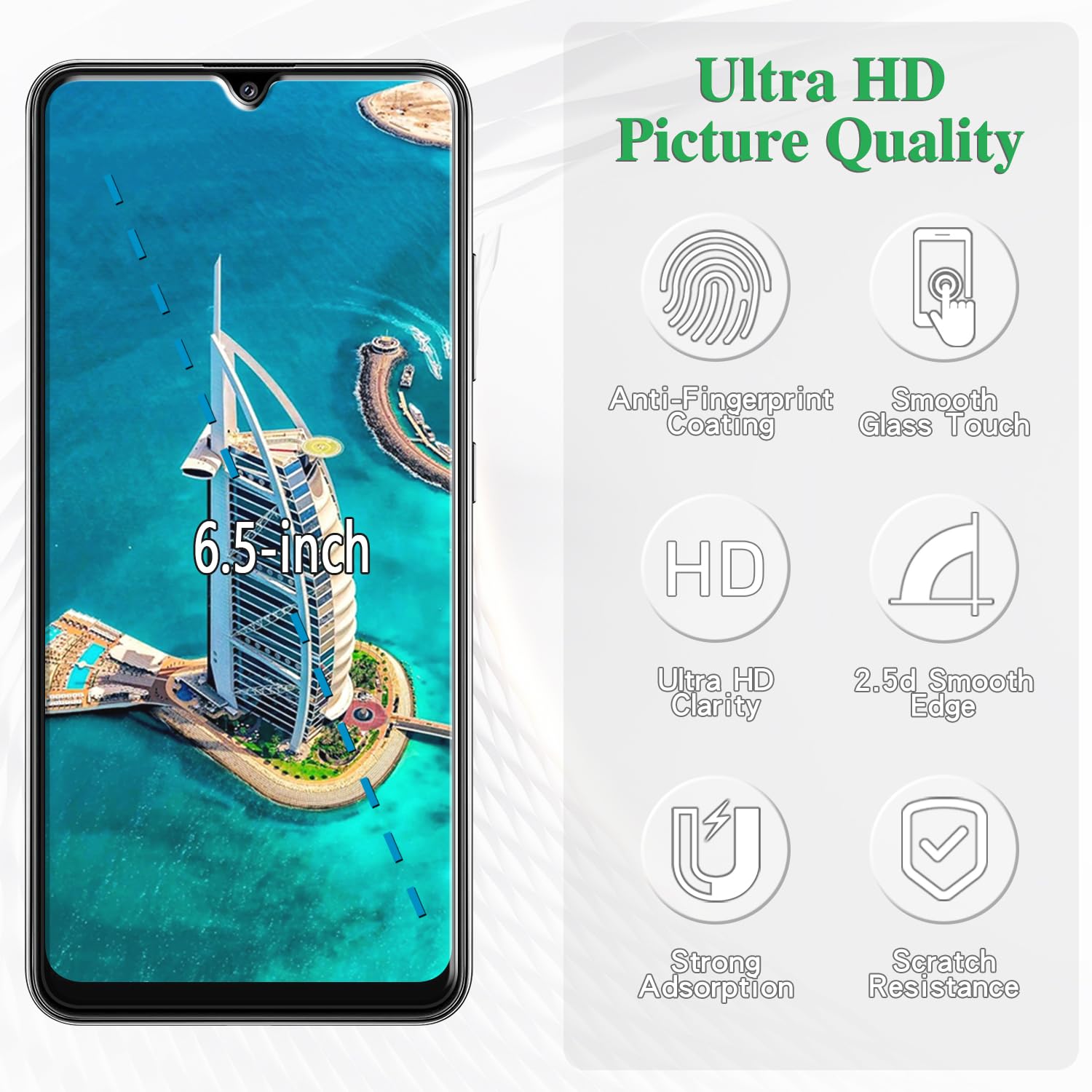 Pokolan (3 Pack Tempered Glass For Samsung Galaxy A32 5G Screen Protector, Easy To Install, Bubble Free, Case Friendly